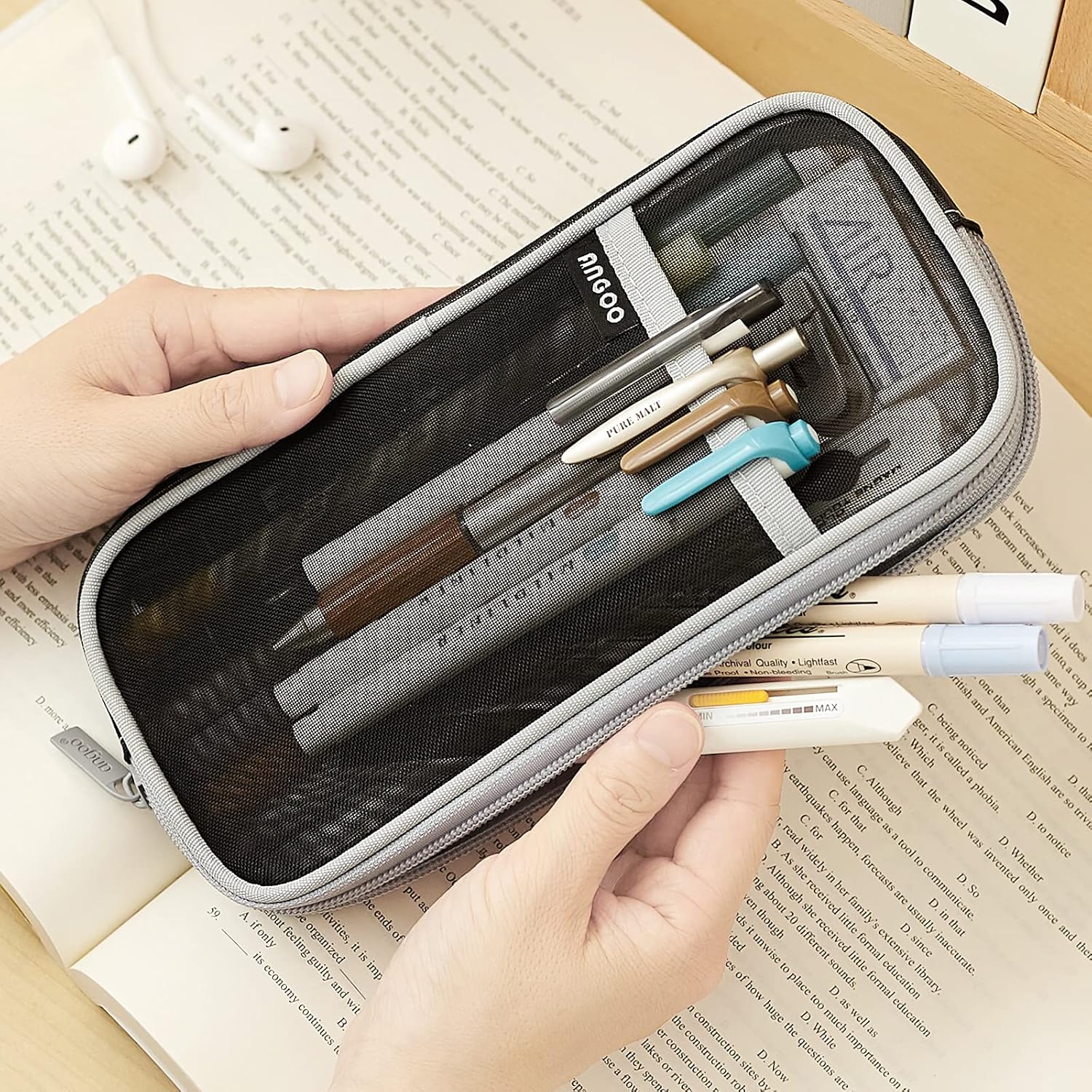 Angoobaby ペンケース 男の子 筆箱 女の子 小学生 中学生