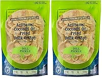 Vista 11 de Ol' Uncle Porkers Cortezas de cerdo aptas para dieta cetogénica fritas en aceite de coco, bolsas de 8 onzas