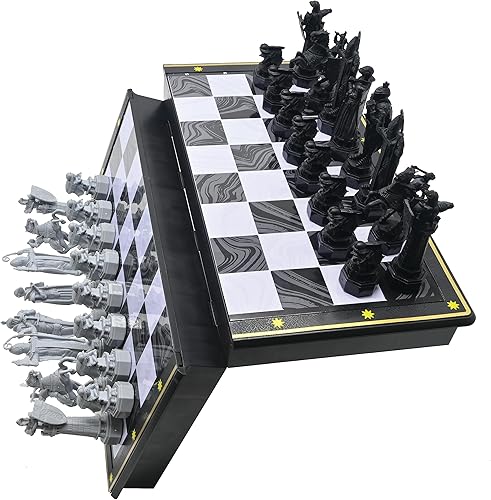 Miniatura 2 de Lexibook - Juegos de ajedrez de Harry Potter, tablero de ajedrez magnético y plegable, 32 piezas, juego familiar, CGM300HP