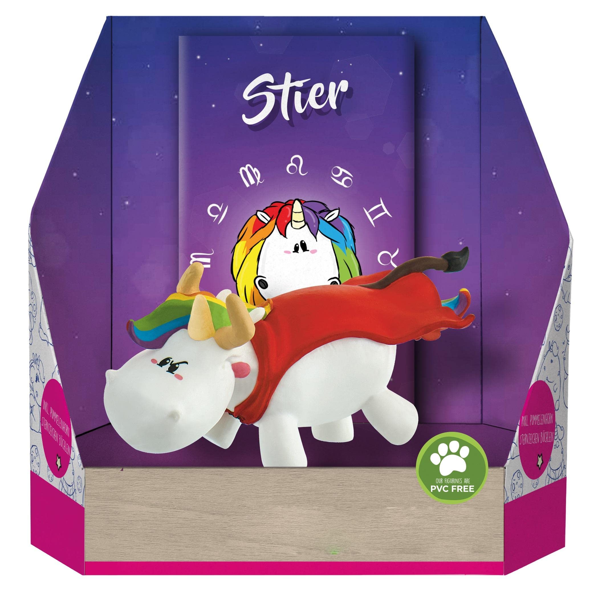 Pummeleinhorn Licorne de Pummel avec Signe du Zodiaque Taureau