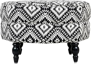 ArtisTree Landry Printed Ottoman