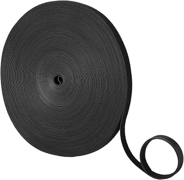 Double-Sided Hook and Loop Straps,1/2in x 100ft Black Hook and Loop Roll Double-Sided Strips, Self-Gripping Straps Reusable Multi-Purpose Wrap Fasteners for Home, Office, Data Center,and More