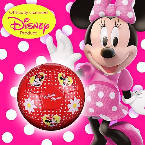 Miniatura 7 de Capelli Sport Disney Minnie Mouse - Balón de fútbol para niños, tallas 3, 5, fútbol con licencia oficial para niños y niñas, jóvenes jugadores de