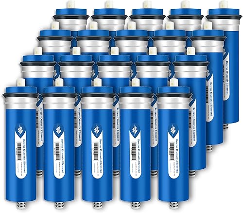 Miniatura 20 de Membrane Solutions Membrana de ósmosis inversa 50 GPD de 11.75 x 1.75 pulgadas de repuesto de filtro de agua de membrana RO para debajo