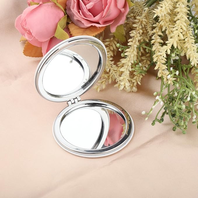 Espejo de Maquillaje Redondo Zuo Bao 7cm Acero Inoxidable miniatura 2