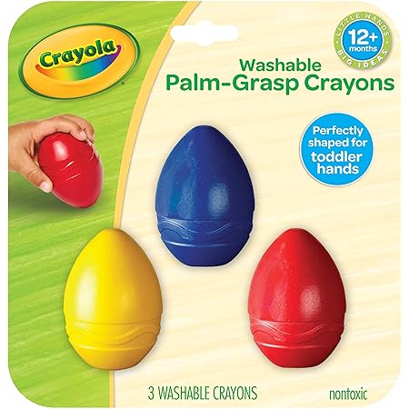 Aazon.co: Crayola Y First Crayons Egg Shaped Easy Pal-Grip For