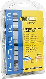 Tacwise 1628 Typ 53 Heftklammern und Typ 180 (18G) / 10 mm Nägel