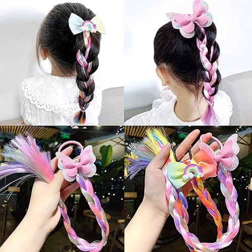 Miniatura 9 de Ozzwolle 12 extensiones de cabello rosa con clip, extensiones de cabello con clip de 22 pulgadas de largo, lacio, para niñas, niños y mujeres,