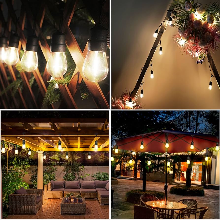 ストリングライト　LED 室内用 KOZUMUWAN ストリングライト 屋外 防水 led 10M 15個ソケット 16