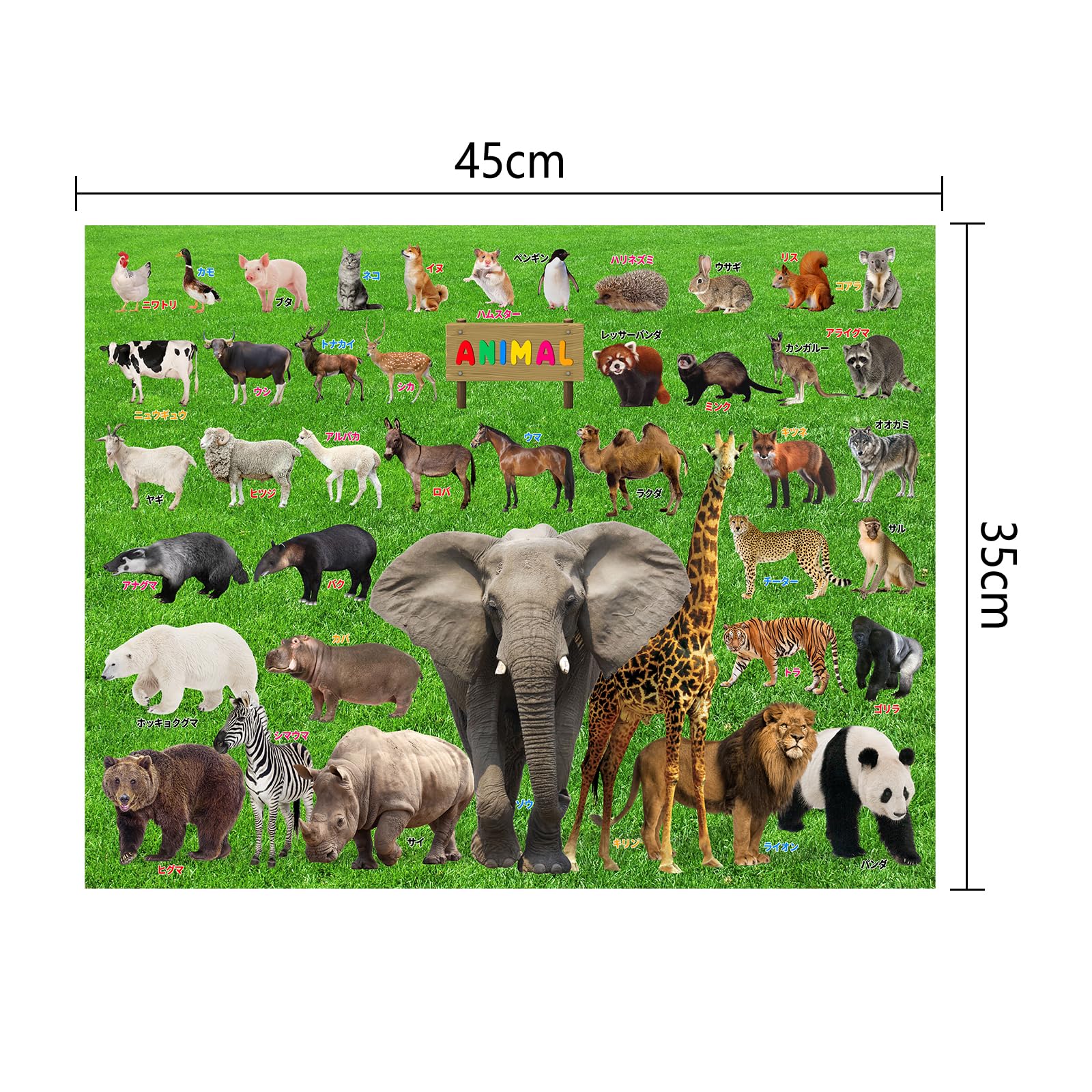 Amazon | CHengQiSM 100ピース ジグソーパズル ラージピース 動物の