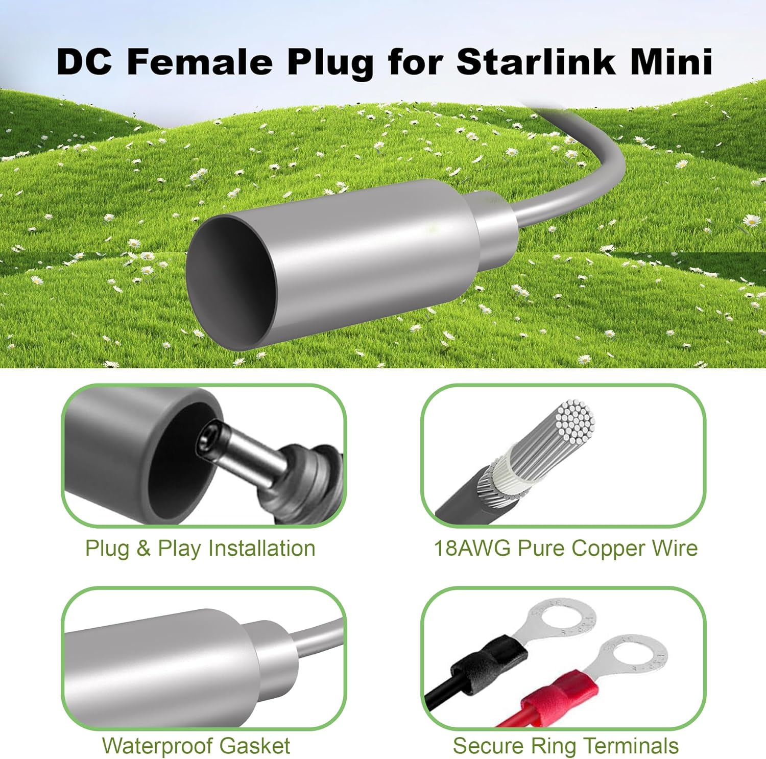 Professional Power Solution for Stable Starlink Mini Internet Connectivity: Waterproof Converter for RV/Car/SUV/Marine/Camping/Portable Power, 9-28V Wide Input, 12V/24V DC to 30V 3.5A Output