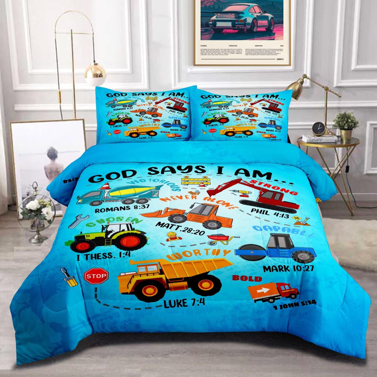 GRAT TIOC Construction Comforter Set