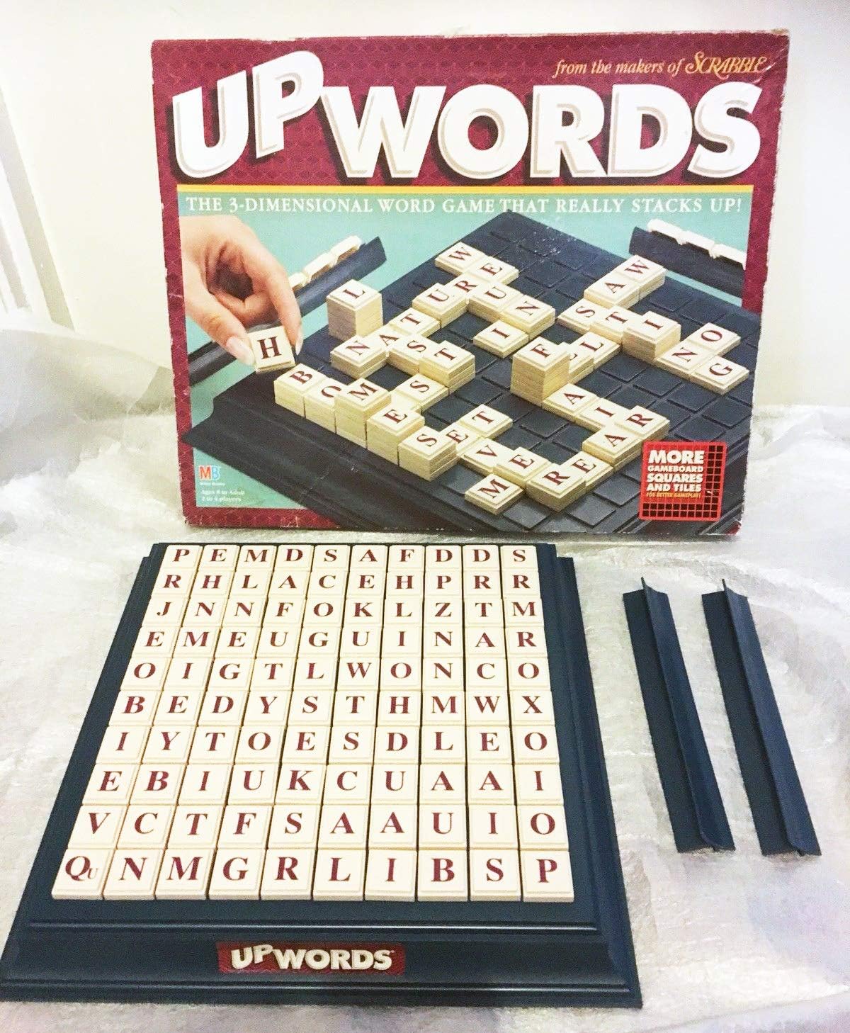 Upwords 3-Dimensional Word Game 1997 Edition with 100 Tiles