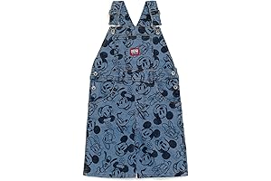Adorable Mickey Mouse Denim Jacket Overalls