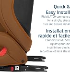 Maxi-Cosi RodiSport 2-in-1 Siège auto booster convertible & Modes sans arrière-plan 7-Position Guides de ceinture intégrés , Système rigide-LATCH , Cognac