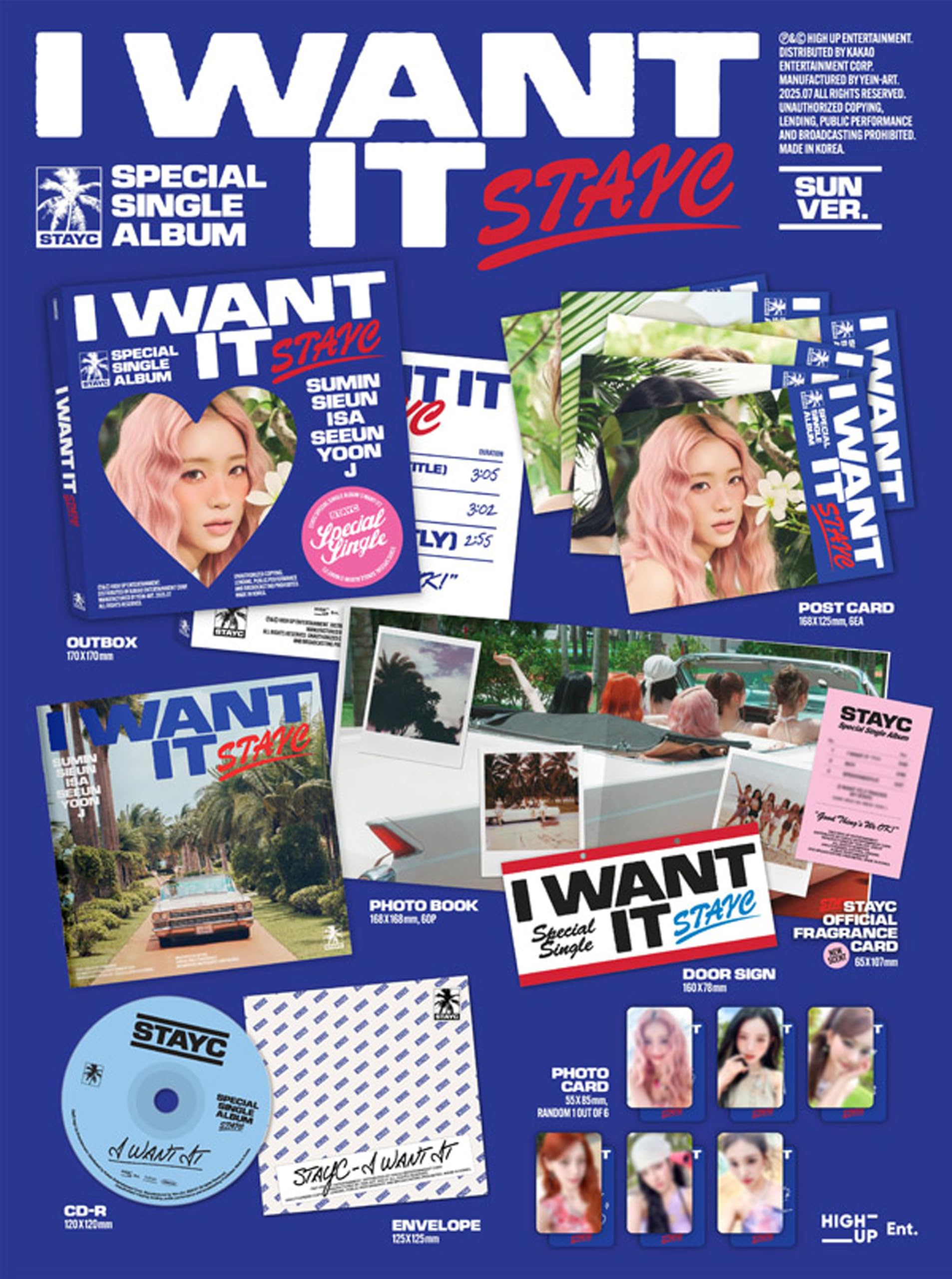Amazon.com: STAYC I WANT IT Special Single Album (Photobook - SUN