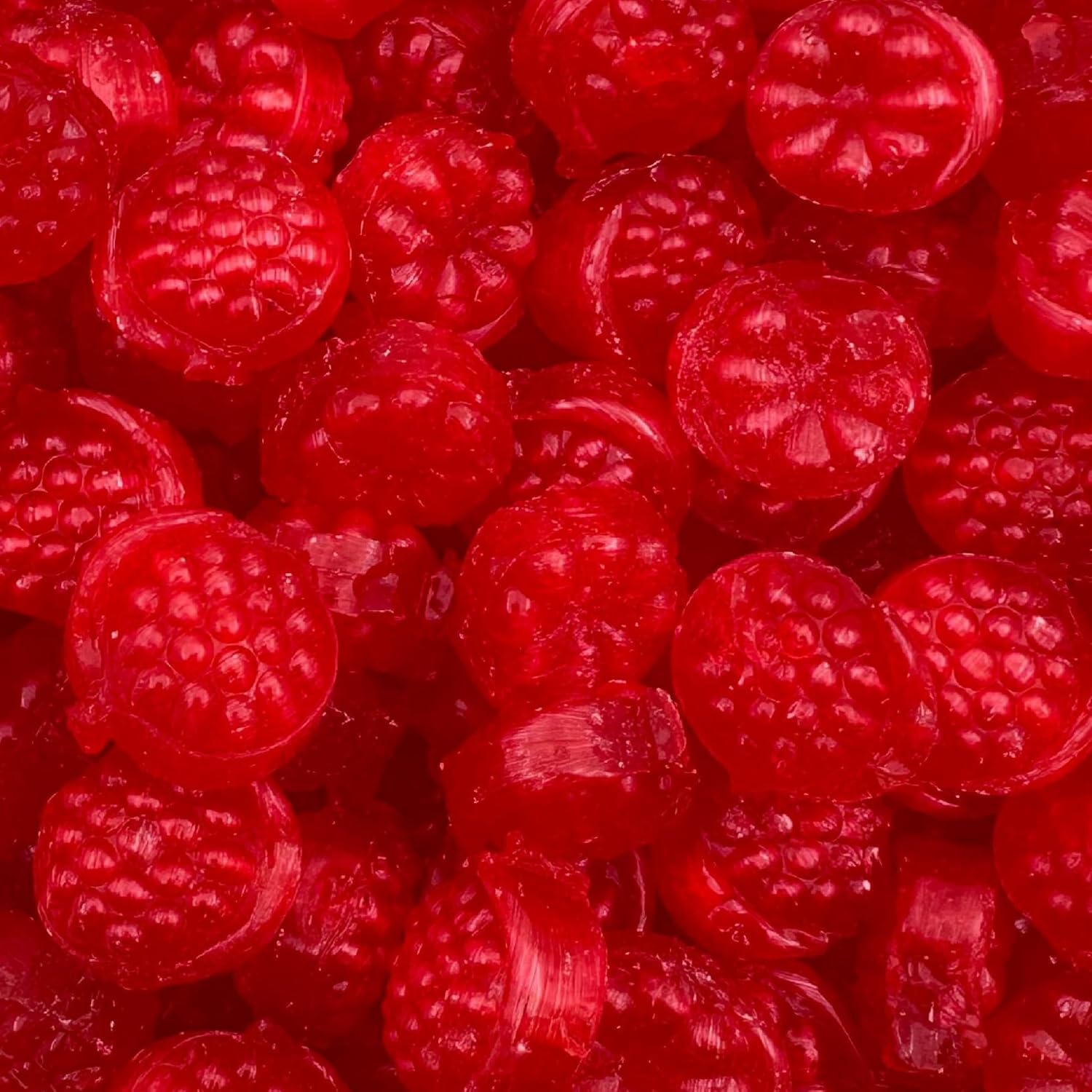 Amazon.com : Raspberry Drops Christmas Hard Candy, Classic Sweets, 2 ...