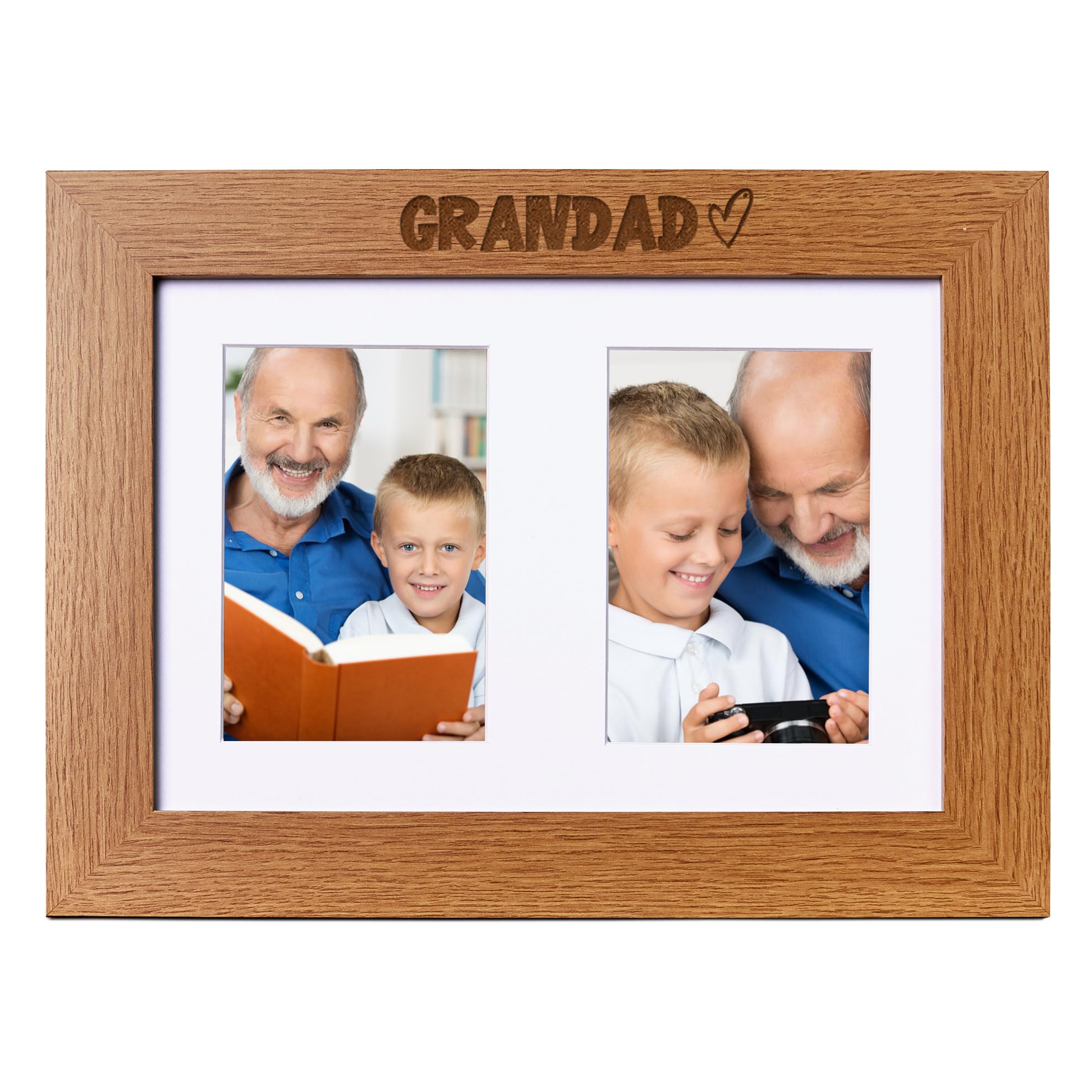 Grandad Photo Picture Frame Double 6x4 Inch