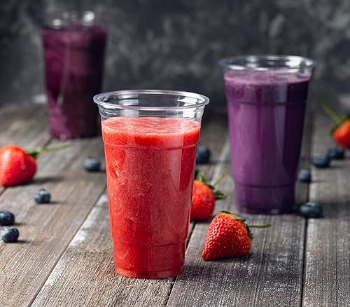 Miniatura 6 de Vasos de PET transparentes para café helado, batido, bebidas frías, granizado, batidos, Slurpee, helado, postre, fiesta, vasos desechables de