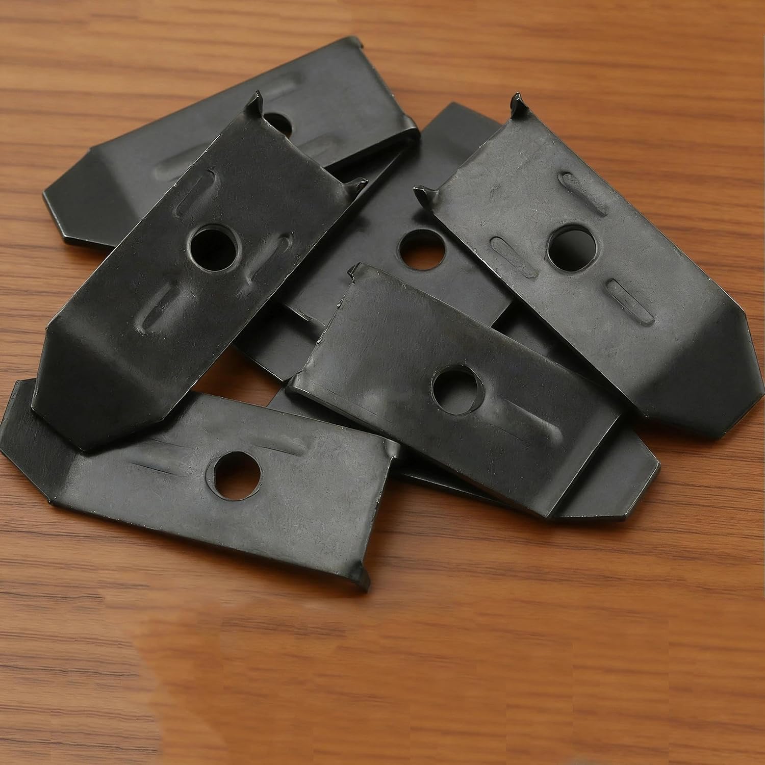 12 Sets Table Leaf Levelers & Locks with Sliding Aligner Bars, Heavy Duty Table Extension Hardware for Dining Tables, Desks, Buffets & Cabinets, Metal Horizontal Buckle Latches Connectors (Black)