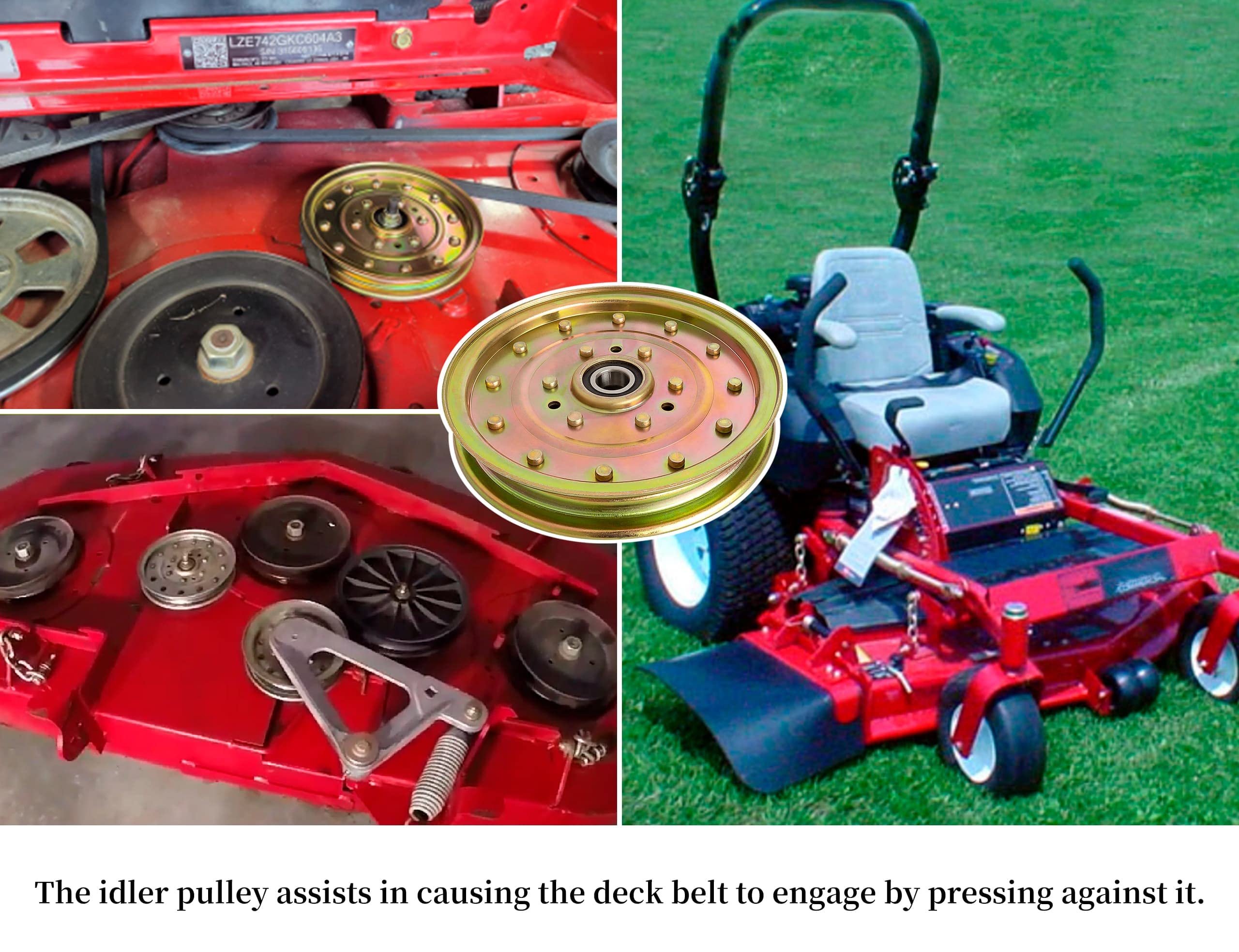 8TEN Spannrolle Für Exmark & Toro Mäher – Passend Für Lazer Z, Z Master Serie, 52/60/72 Zoll, Ersetzt 633109