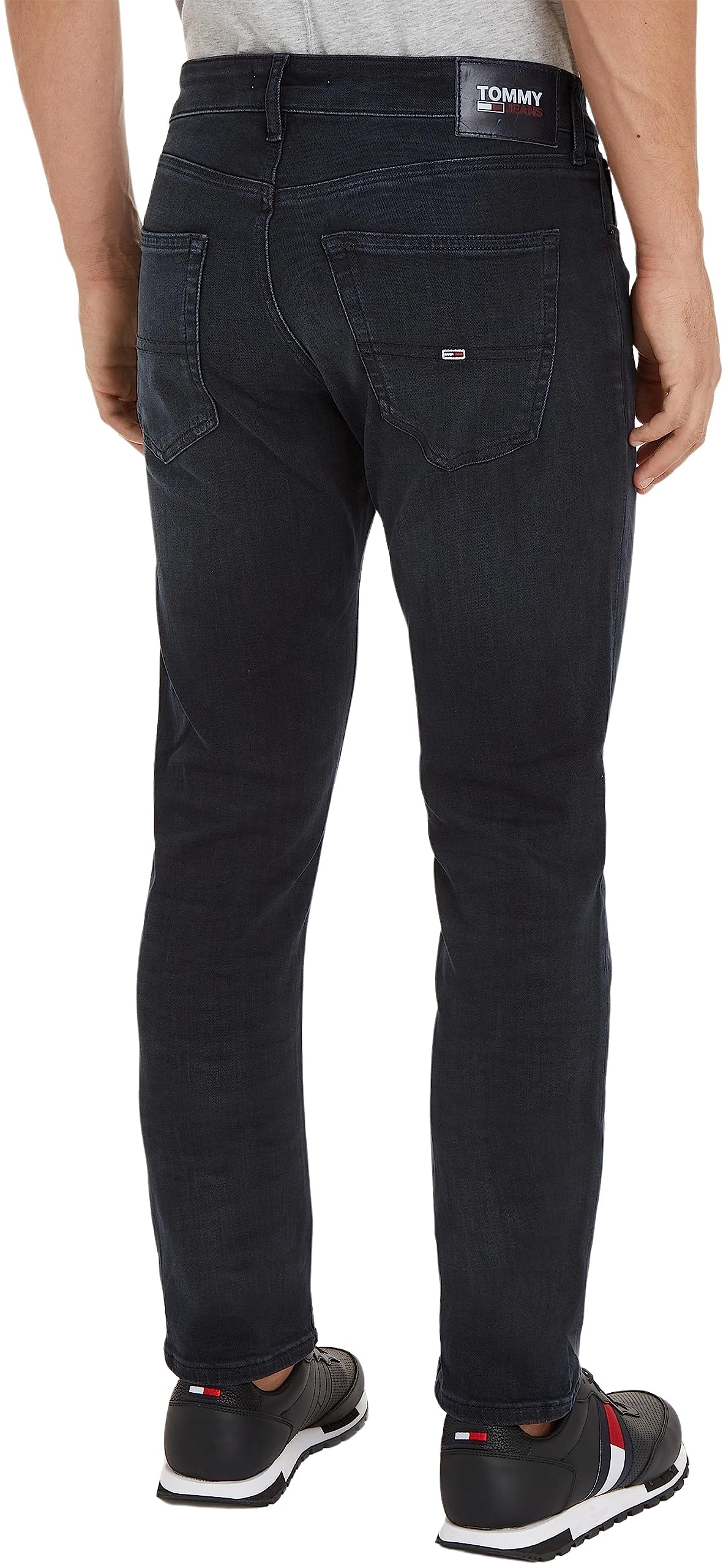 Tommy Jeans Herren Jeans Hose Scanton Slim mit Stretch, Schwarz (Dynamic Jacob Black), 27W/30L – Ansicht 2