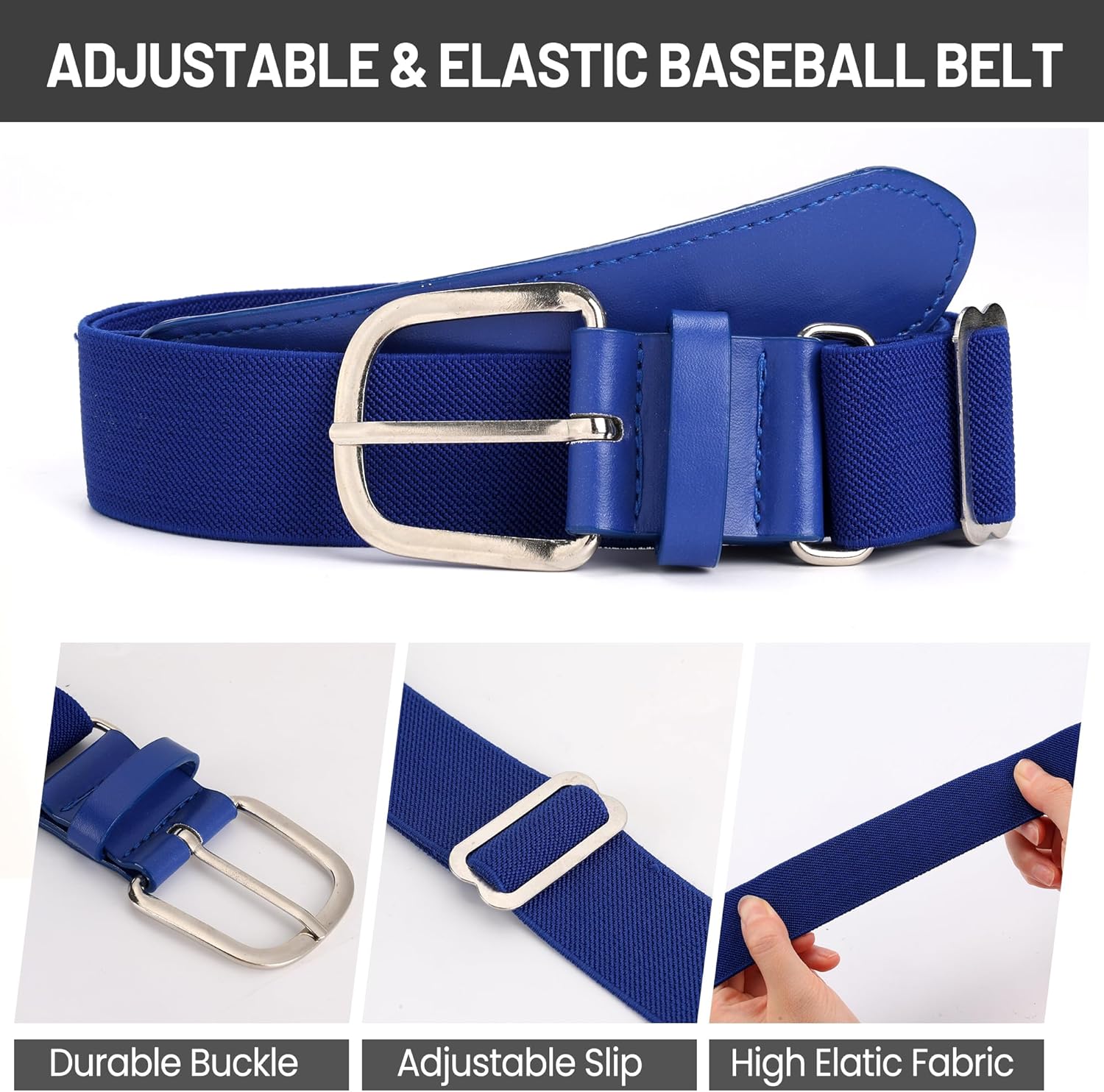 Ultrafun Baseball/Softball Socks and Belt Combo Set for Kids Youth Adult - Image 4