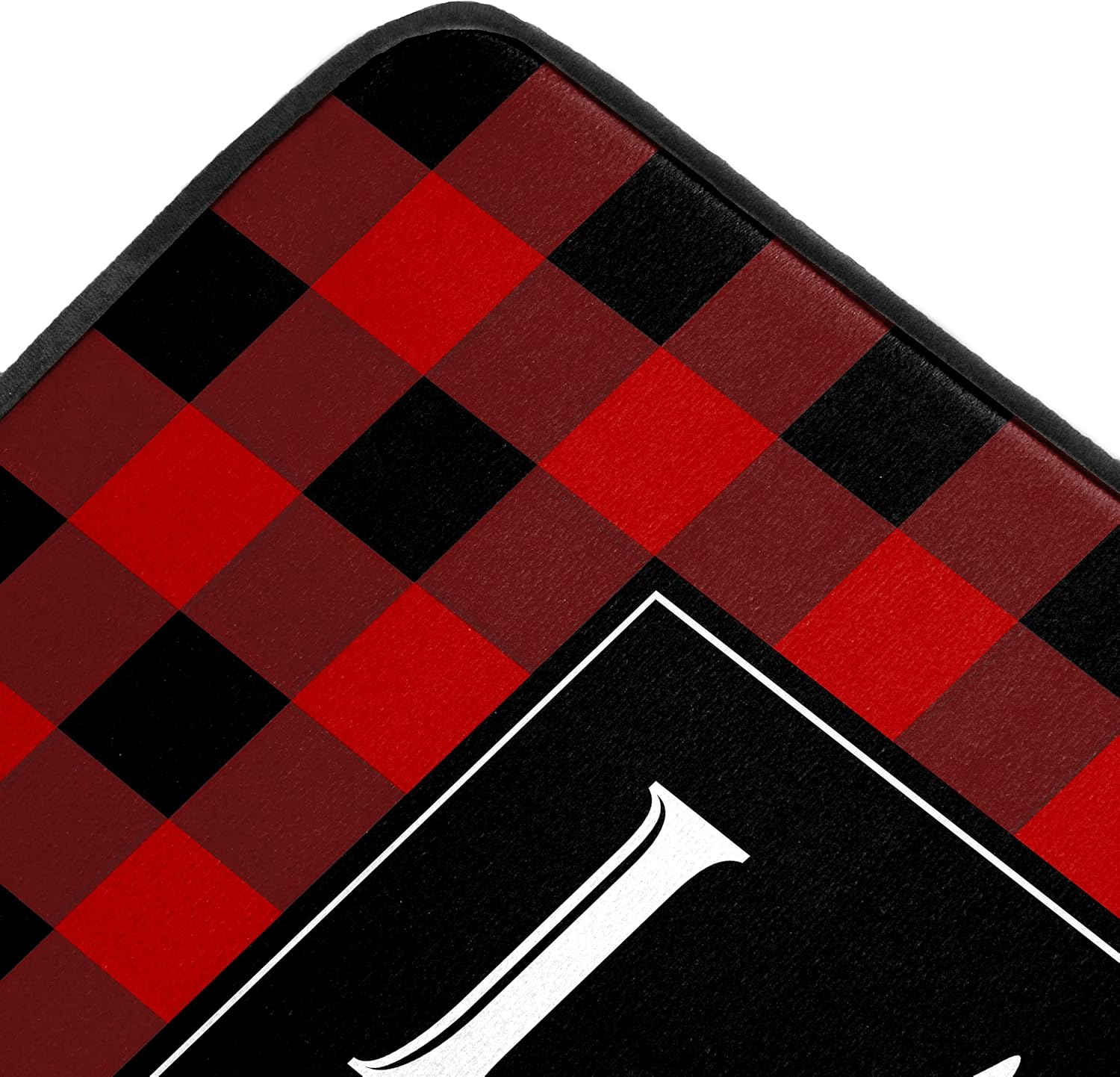 ROMAMIGO Laundry Room Rug Runner Non Slip Laundry Mats Mudroom Laundromat Runner Farmhouse Kitchen Floor Mat Bathroom Laundry Room Decor Accessories(20 X 47 inch, Red Buffalo Plaid)