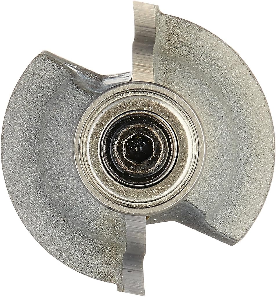 Vermont American 23149 5/32-Inch Radius Carbide Tipped Roman Ogee Router Bit, 1/2-Inch Ball Bearing 2-Flute 1/4-Inch Shank