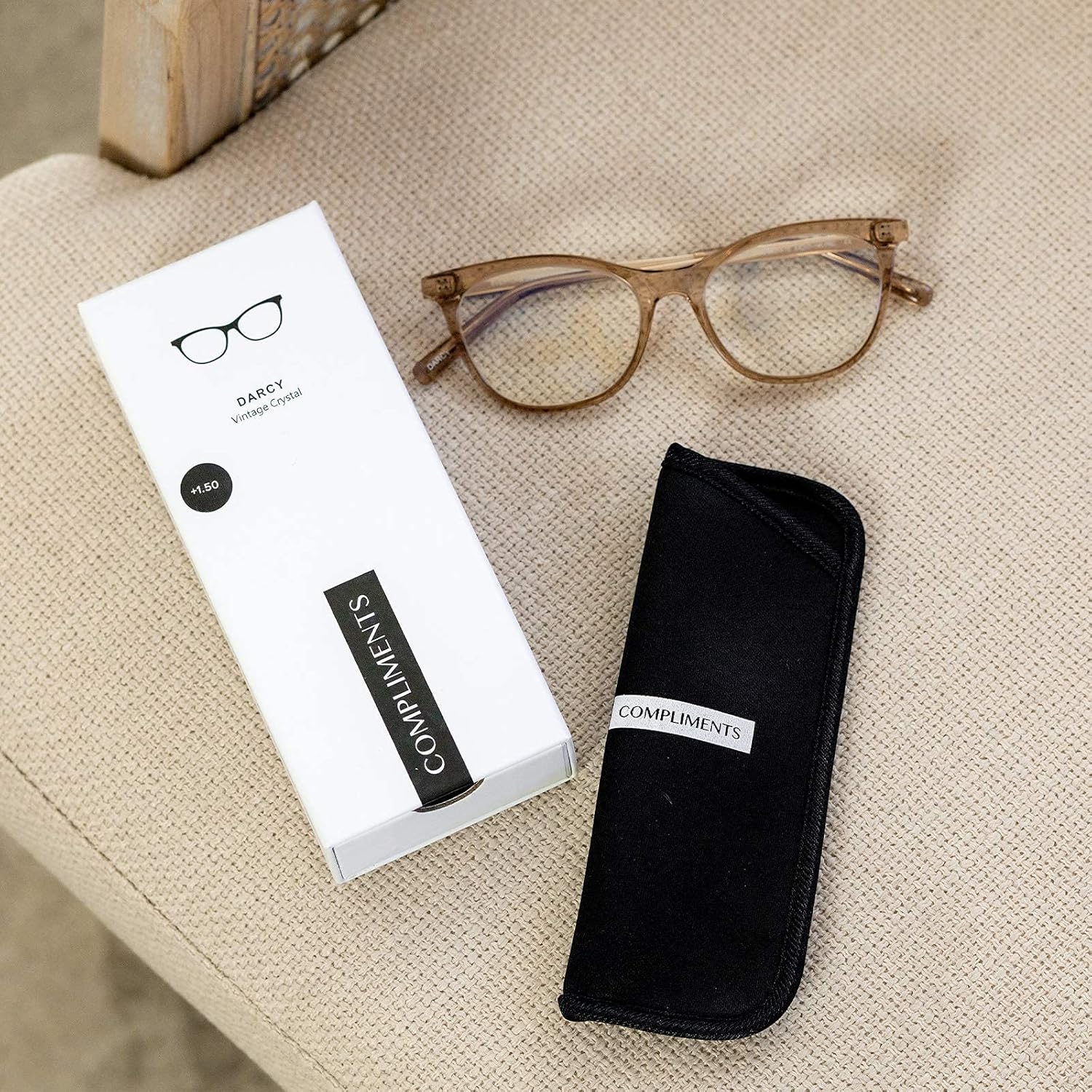 DIFF Ava Reading Glasses | Blue Light Blocking Oversized Readers | Lightweight Designer Square Frames - Image 6