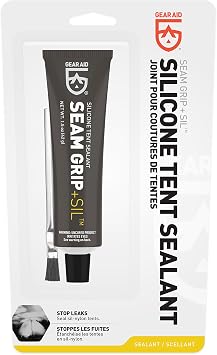 GEAR AID Seam Grip SIL Silicone Sealant for Silnylon Tents and Tarps
