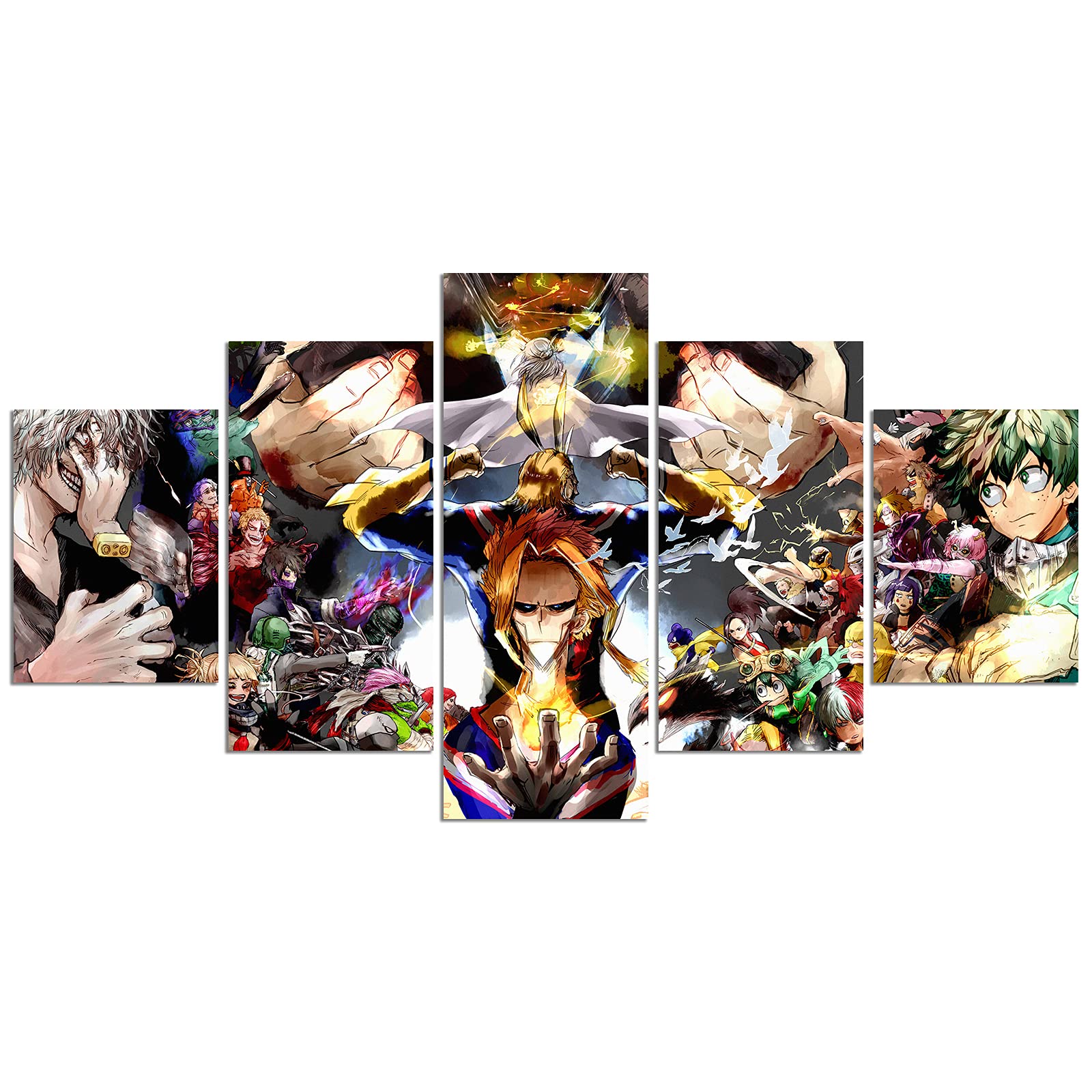 Buy KAIWALK My Hero Academia Anime Mha Print on Canvas Painting Wall