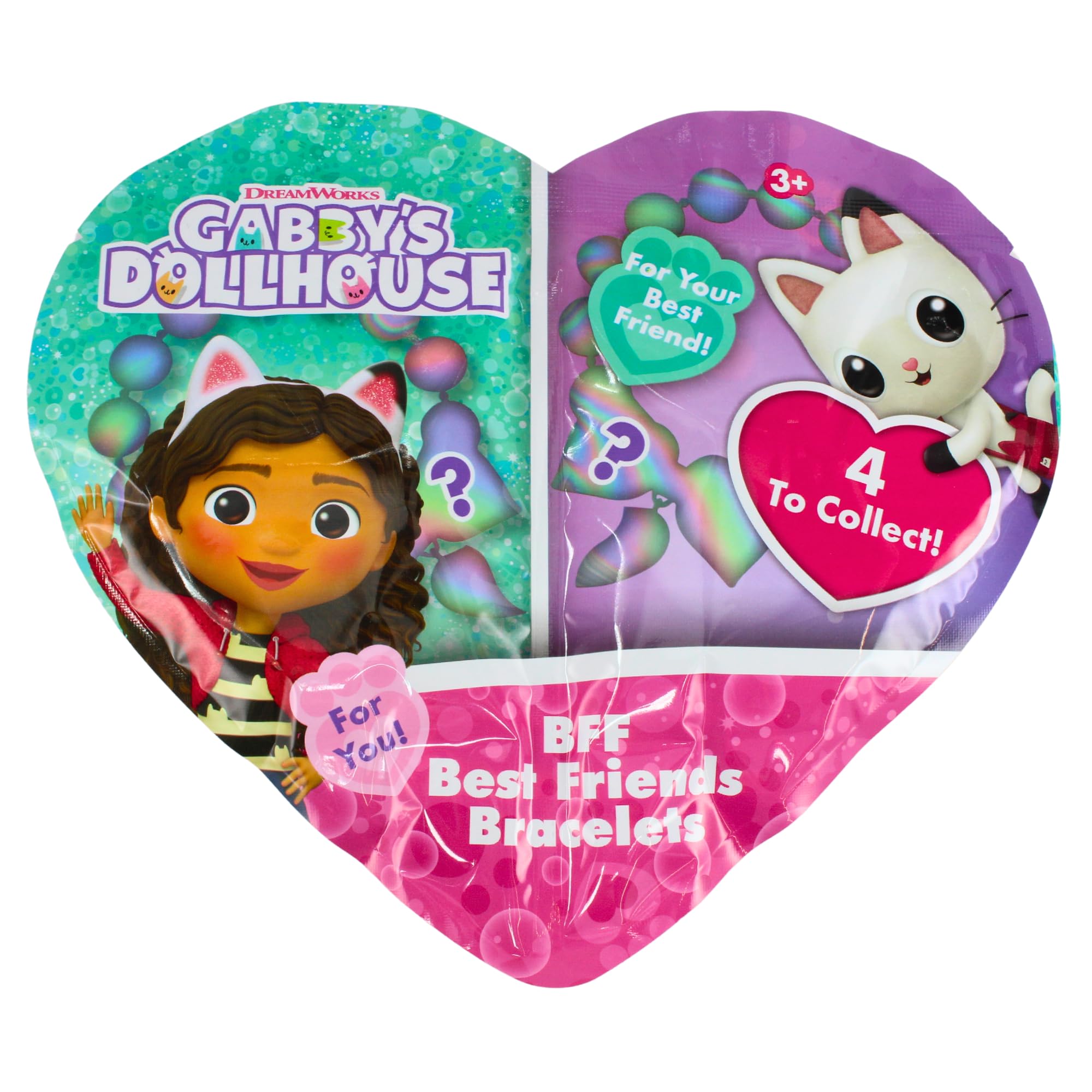 Hasbro Gabby’s Dollhouse BFF Best Friends Bracelets Mystery Bag - Includes 2x BFF Bracelets & 2x Collector Cards - Image 2