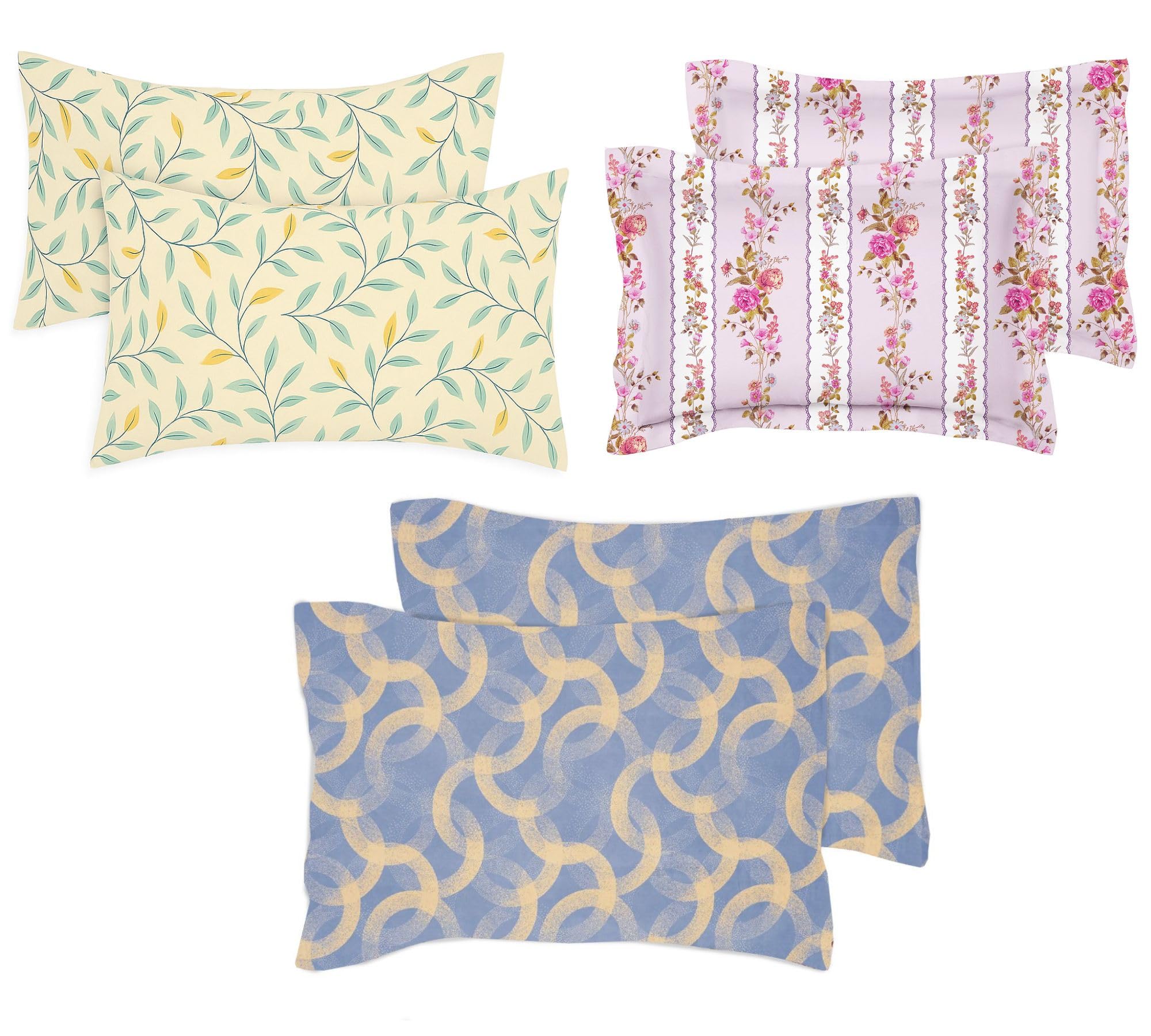 Premium Cotton Pillow Covers - King Size Almond -13
