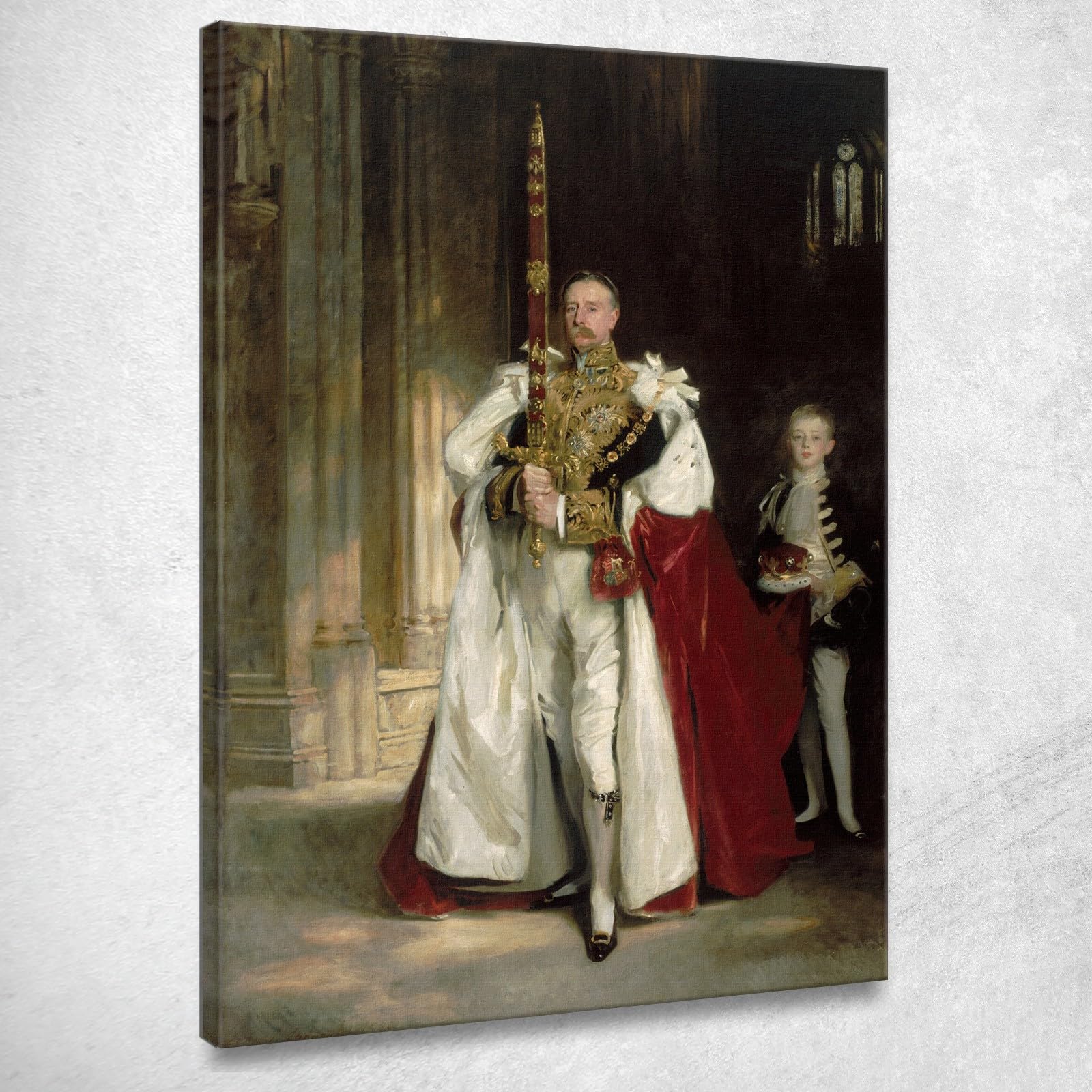 Charles Stewart Sesto Marchese di Londonderry John Singer Sargent, jss381 Quadro Stampato su Tela, 100x70 cm