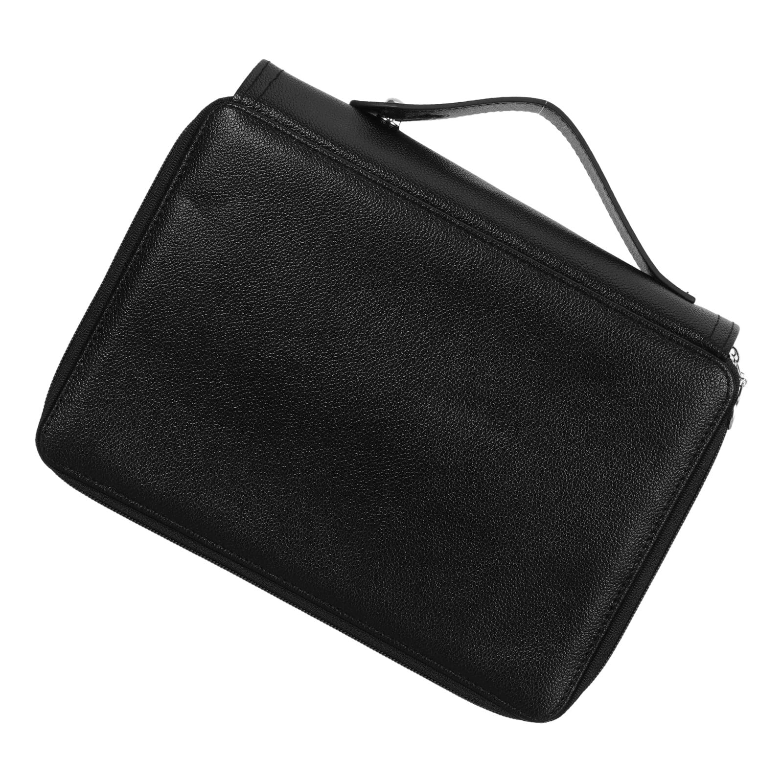 Anneome Trousse à Crayons de Couleur Noire 200 Emplacements, Grosse Capacité 4 Compartiments Zippés, Organiseur Multicouche pour Fournitures Scolaires et Artistiques, Étui Portable