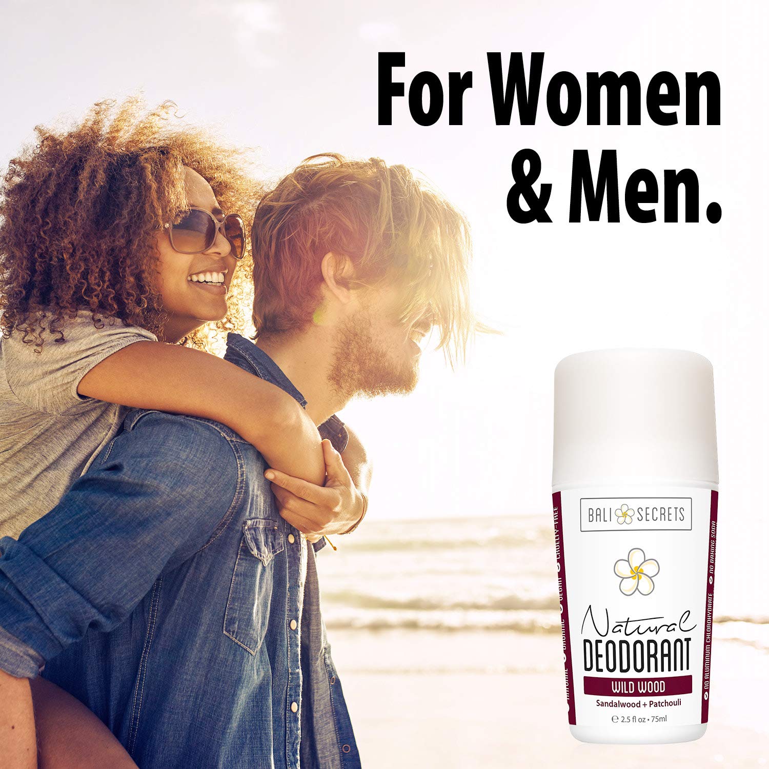 Bali Secrets The Classic Natural Deodorant for Women & Men, No Synthetic Aluminium, Up to 48h Odor Protection, Baking Soda Free, Non Toxic & Clean Ingredients, Sensitive Skin, Vegan [WILDWOOD] image 5