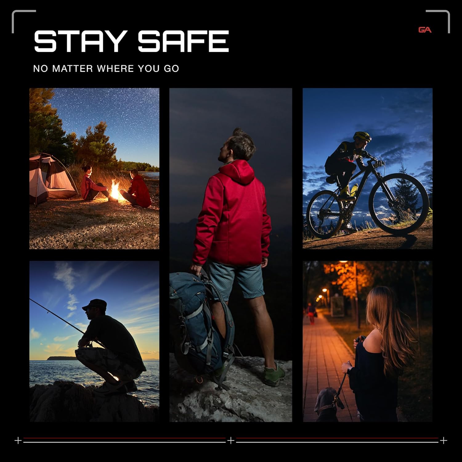 Guardian Angel Elite Series Safety Light - White Front & Yellow Rear - Rechargeable, Magnetic, Hands-Free Wearable & Mountable LED Flashlight for Construction, Roadside, Utility & Industrial PPE - Image 6