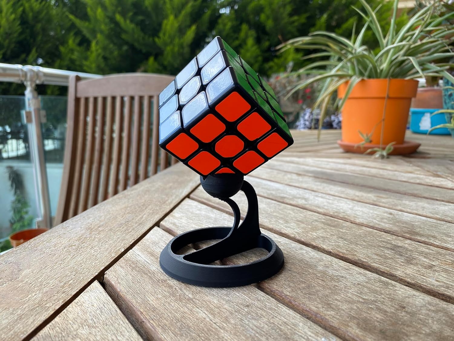 Puzzle Cube Stand | Durable PLA Display Holder for Square Puzzle Toys | Perfect for Desk & Shelf Organization
