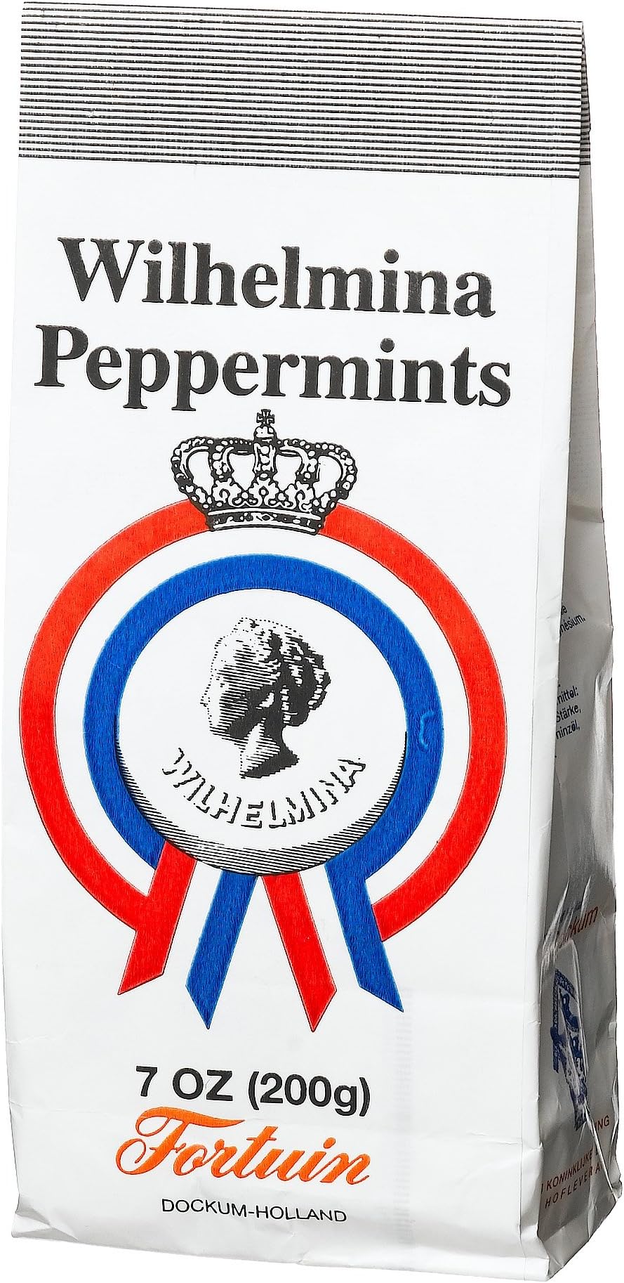 Fortuin Wilhelmina Peppermints, 7-Ounce Bags (Pack of 12)