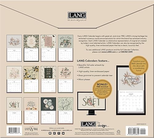 Miniatura 7 de LANG Be Gentle With Yourself 2024 - Calendario de pared (24991002019)