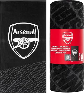 Arsenal F.C. Beach Towel for Men Women Teens Boys 100% Cotton Quick Dry Swimming Pool Bath Towels Travel Essentials Quick Dry Absorbent 54x27
