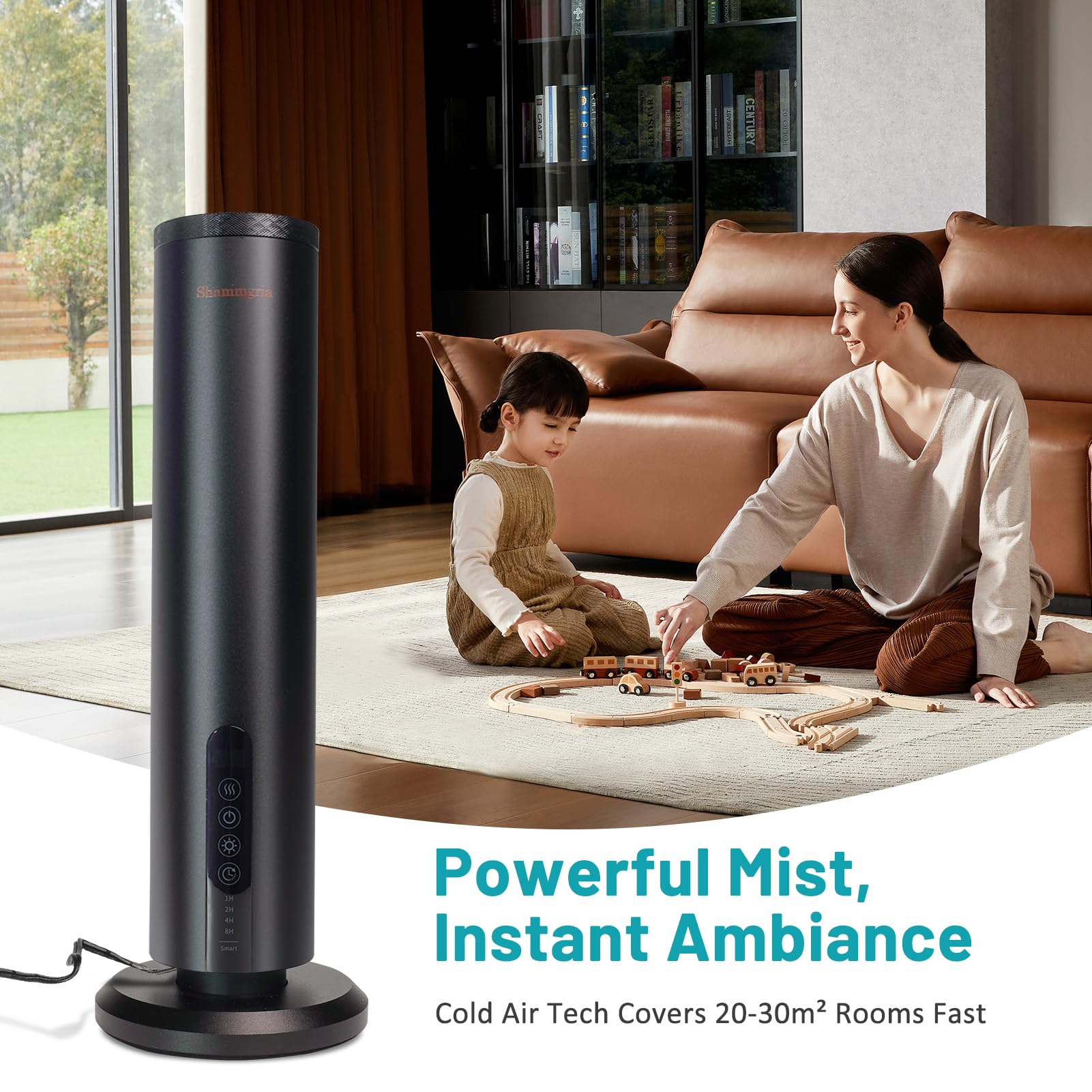 Difusor de aire Bluetooth sin agua, difusor de aromaterapia de aceites esenciales con temporizador, cobertura de 1200 pies cuadrados, apto para el hogar, oficina, dormitorio y spa