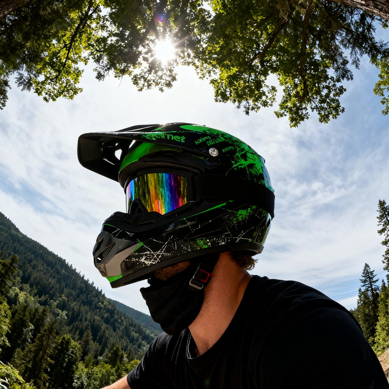 Casque de motocross, casque de moto tout-terrain pour jeunes, tout-terrain, BMX, 4 roues, avec gants, lunettes et masque