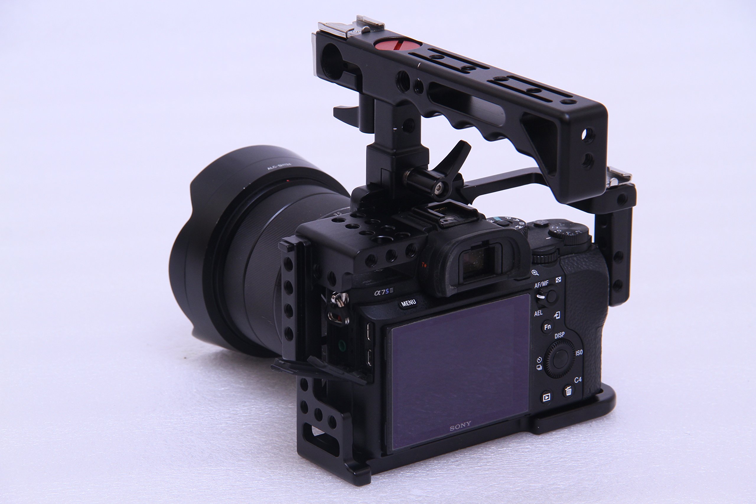 SONY - SONYミラーレスα7Ⅱ／カメラケージ【メーカー保証あり】 Amazon.co.jp: Shootvilla カメラケージ 木製サポート 上部