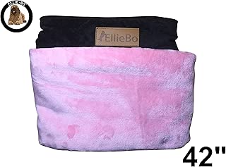 Ellie-Bo Hundebett-Überzug mit Kunstpelz, 107 cm, XL, Braun/Pink im test
