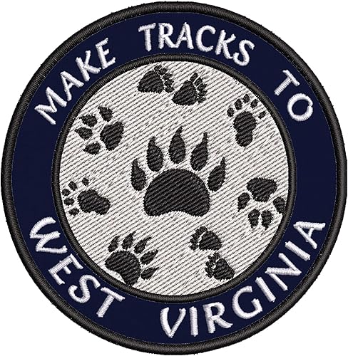 Miniatura 7 de Haz pistas a Virginia Occidental de 3.5 pulgadas, bordado de bricolaje, parches decorativos para planchar o coser, recuerdos de vacaciones, viajes,