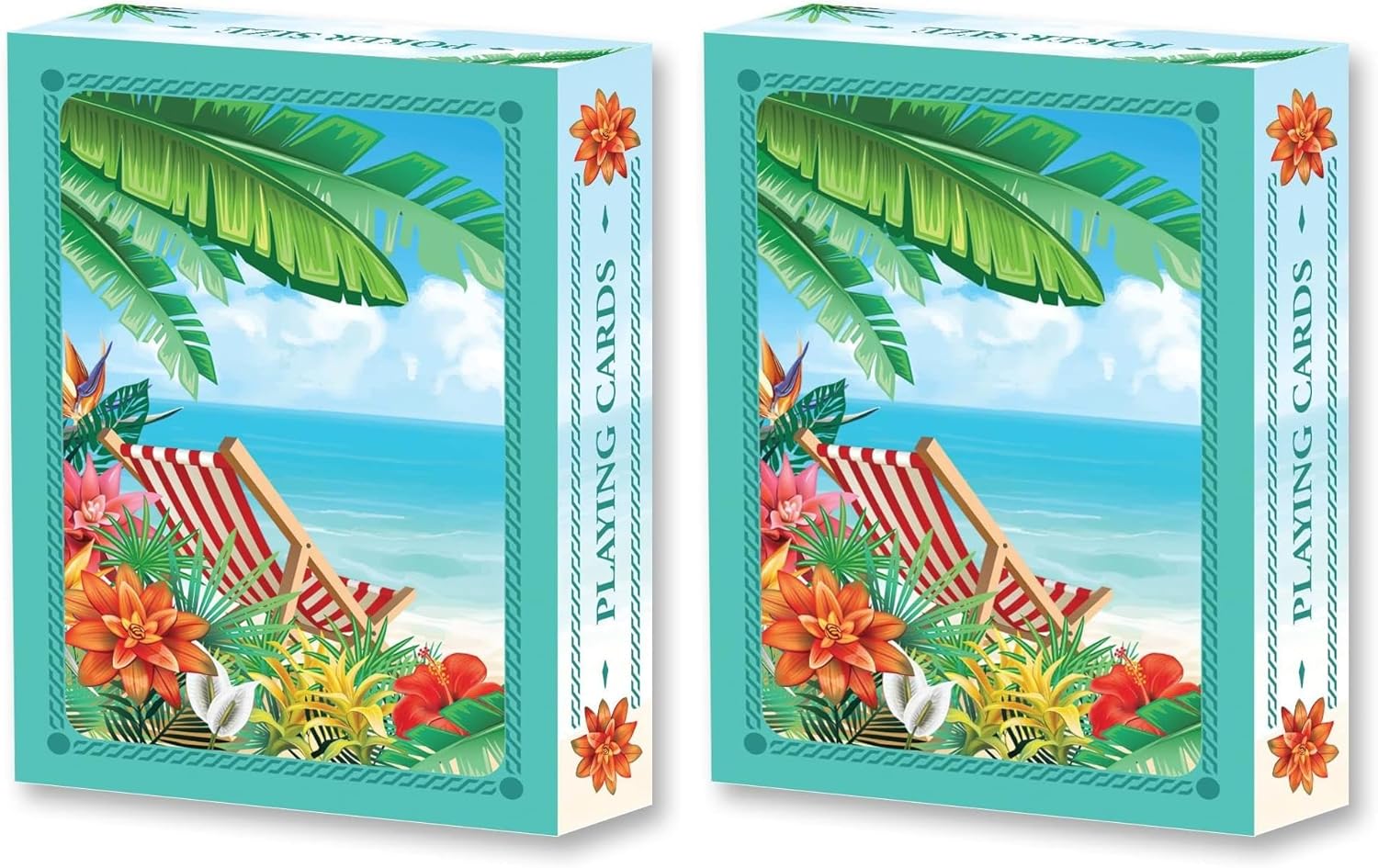 Springbok Beach Standard Index Playing Cards Deck (Pack of 2)