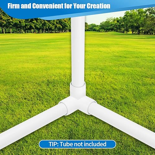 Miniatura 7 de VonkPeter Montaje en T de esquina de codo de PVC de 3 vías para muebles de PVC resistentes, accesorios de tubería de cobertizo de invernadero y