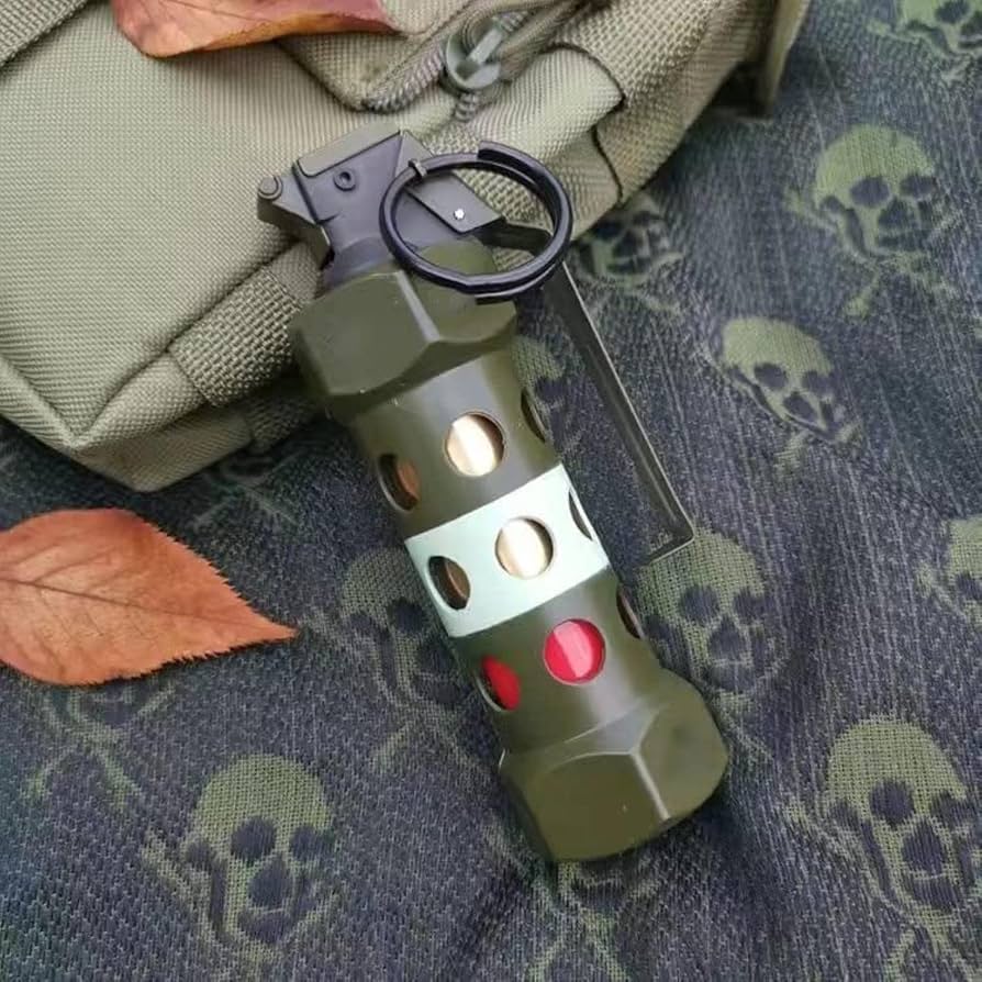 Amazon.co.jp: 手榴弾モデル手榴弾防風ブルー炎ライター全金属